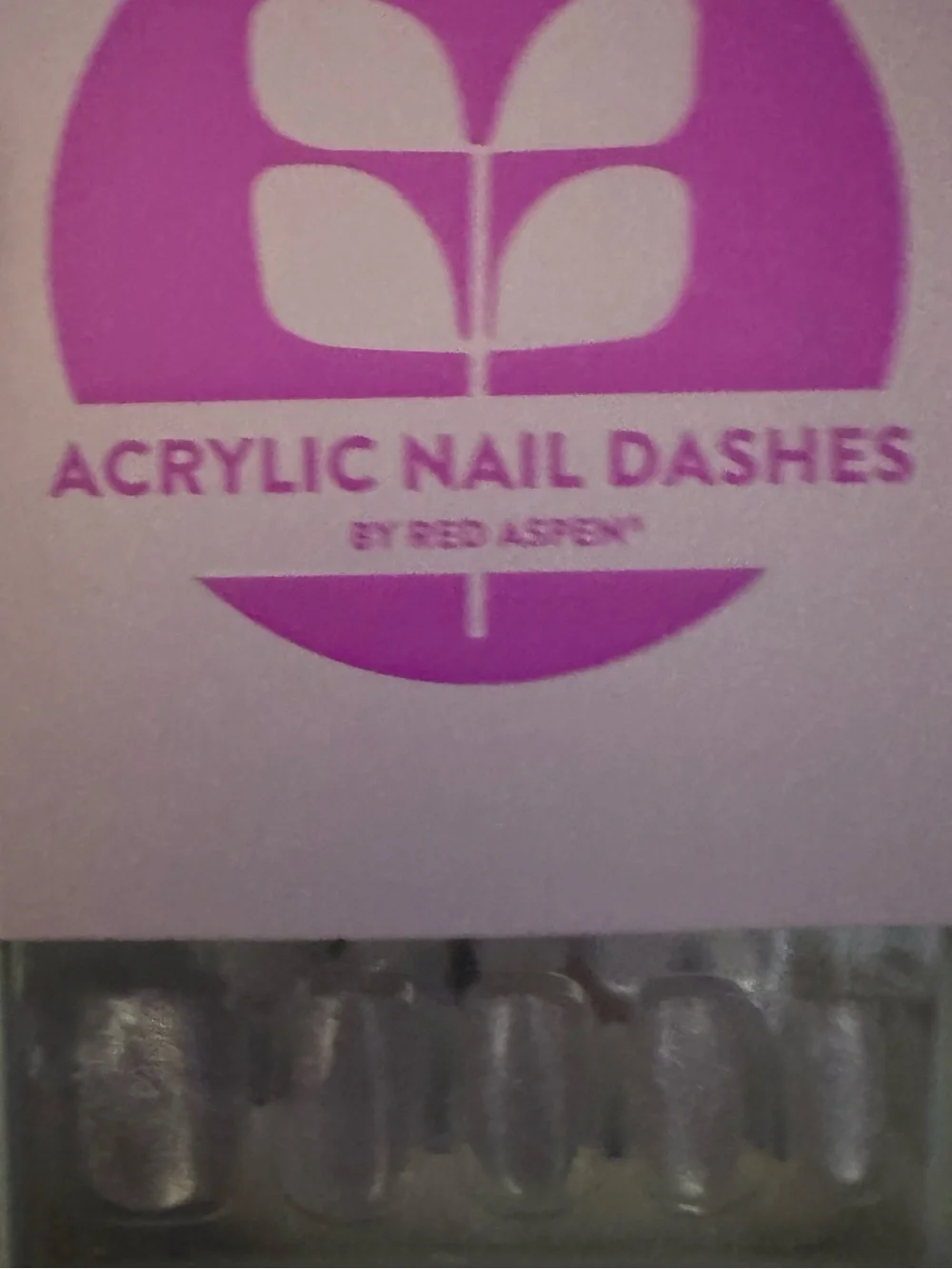 Red Aspen Acrylic Pale Purple Glitter & cats eye finish Press on nails NEW